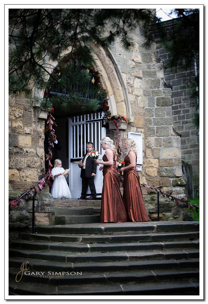 wedding at St peters Church, Pickering, North Yorkshire