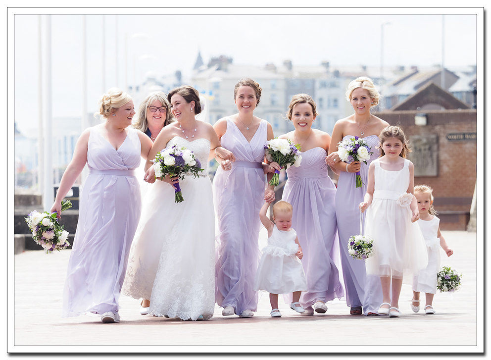 bridal party at the expanse hotel wedding