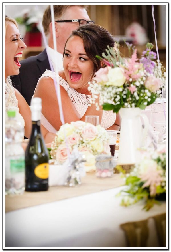 guests during the grooms speech