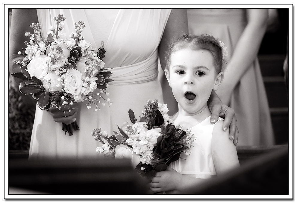 flower girl during the ceremony