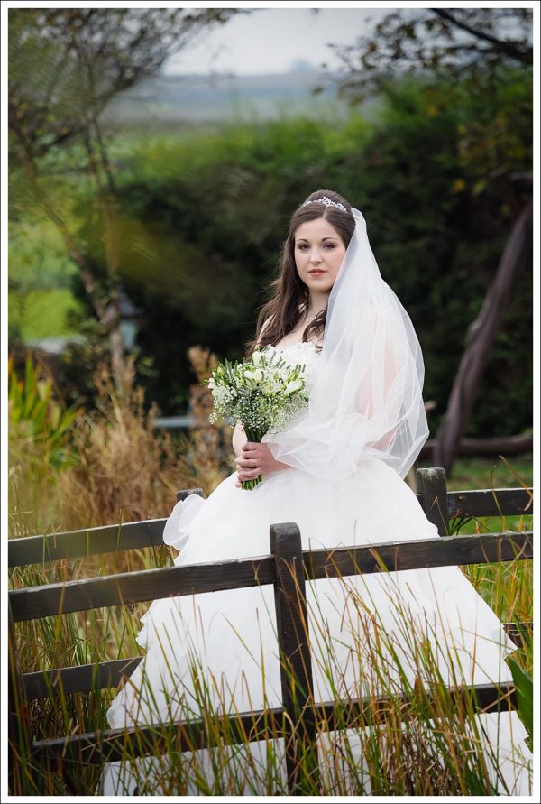bride portrait at the stables whitby