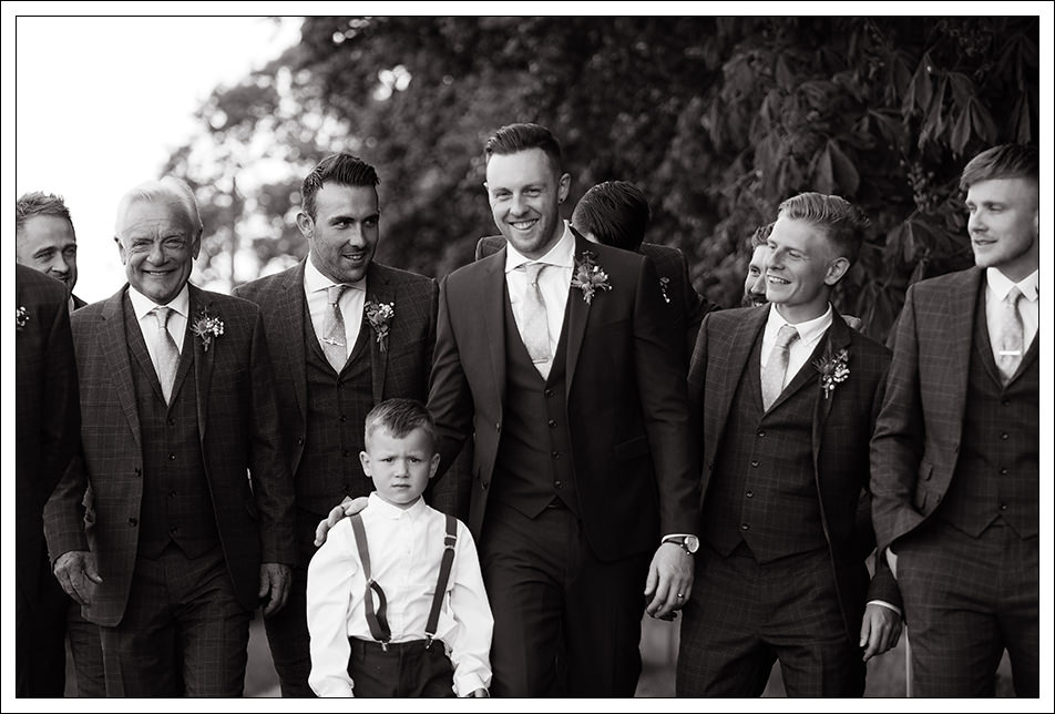 groom with groomsmen at hornington manor