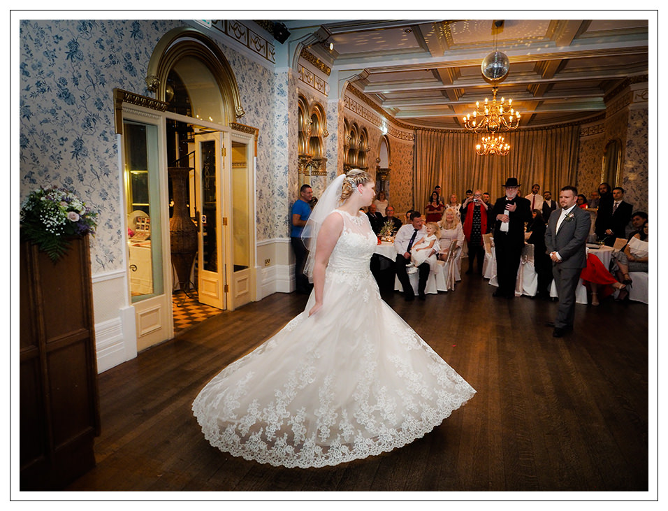 bride and grooms first dance at rushpool hall