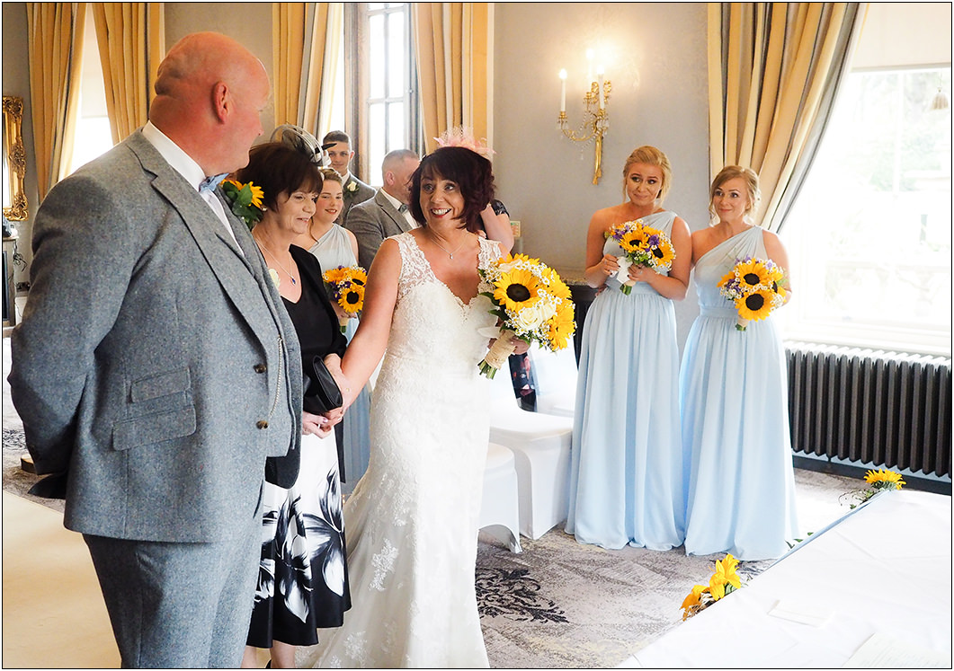 wedding ceremony at oulton hall