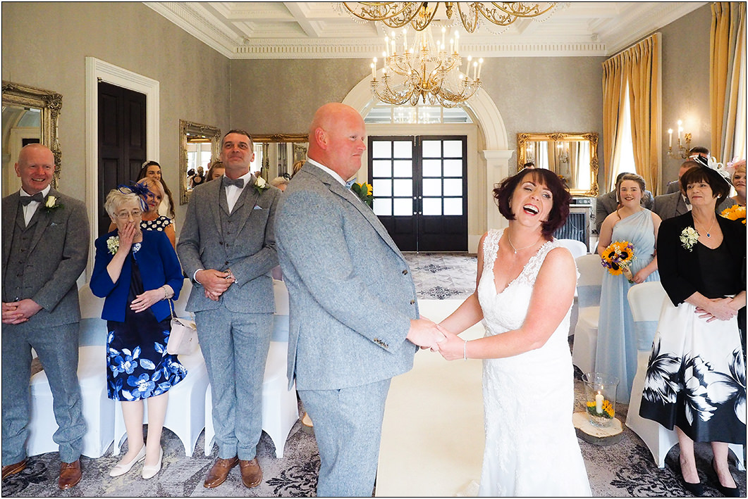 wedding ceremony at oulton hall