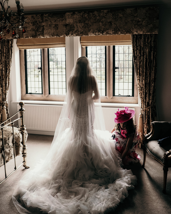 colshaw hall wedding photography with the bridal prep