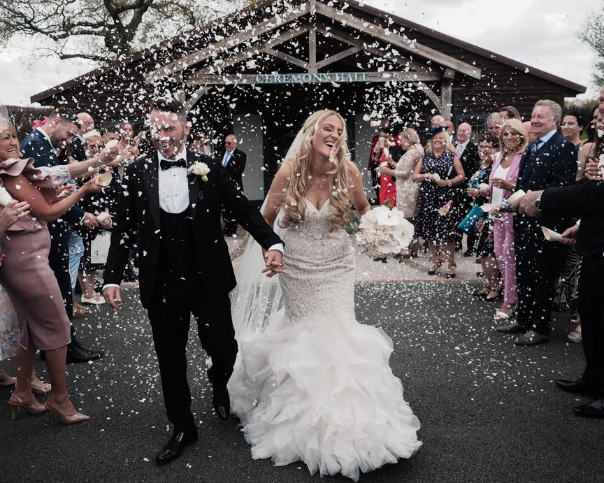 married at colshaw hall wedding and the confetti shot